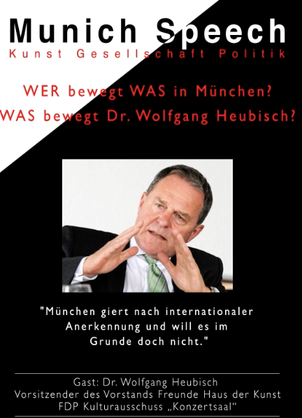 MUNICH SPEECH MIT DR. WOLFGANG HEUBISCH | 20. MÄRZ 2015 |